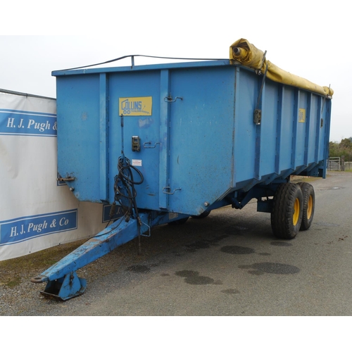 116 - Collins 10ton TA grain trailer with roll over sheet