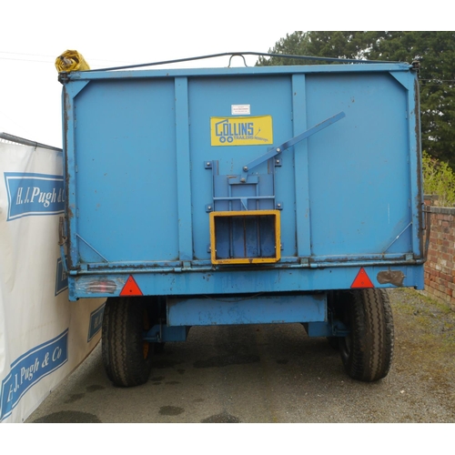 116 - Collins 10ton TA grain trailer with roll over sheet