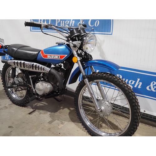 709 - Suzuki TS185 Sierra motorcycle. 1972. 185cc. US import. Frame No. TS185-62554. Engine No. TS185-6461... 