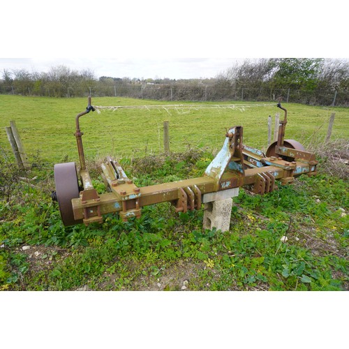 92 - Ransome 2 leg mole plough with swivel legs