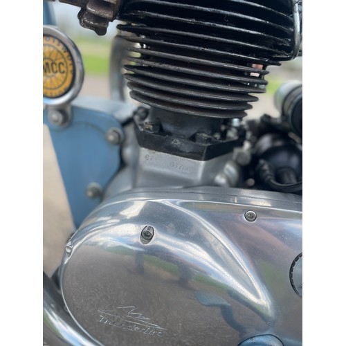 749 - Triumph Thunderbird motorcycle. 650cc. 1955. Runs & rides. Matching engine and frame numbers. Recent... 