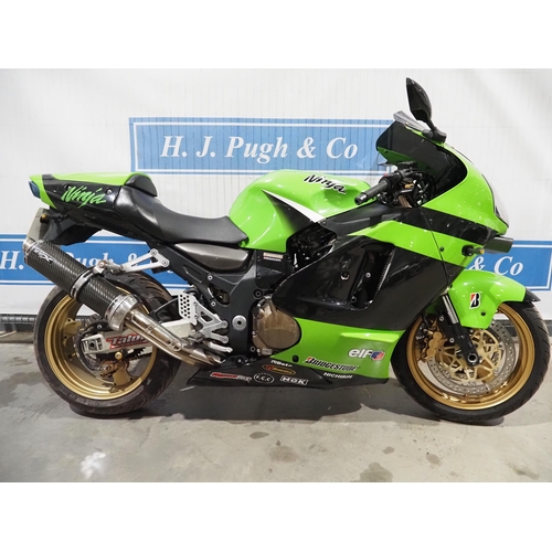 9/12 ☆様 Kawasaki ZX12R motorcycle. 1199cc. 2001. Unrestricted model. Runs