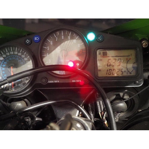Kawasaki ZX12R motorcycle. 1199cc. 2001. Unrestricted model. Runs