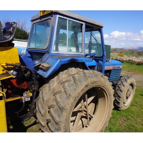 148 - Leyland 472 synchro tractor. 4WD. On dual wheels. Only 3363hrs recorded. Runs and drives. Reg. TSW 6... 