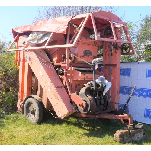 173 - Garvie seed corn dresser. Type MGD. SN. 97258. Fitted Petter PHZ engine