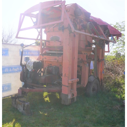 173 - Garvie seed corn dresser. Type MGD. SN. 97258. Fitted Petter PHZ engine