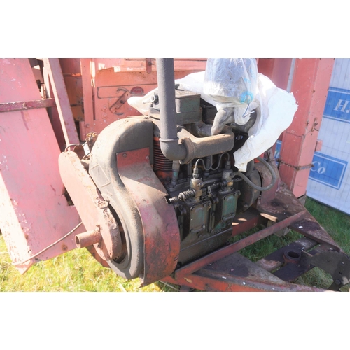 173 - Garvie seed corn dresser. Type MGD. SN. 97258. Fitted Petter PHZ engine