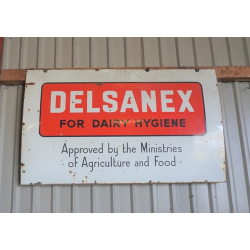 245 - Enamel sign- Delsanex Dairy