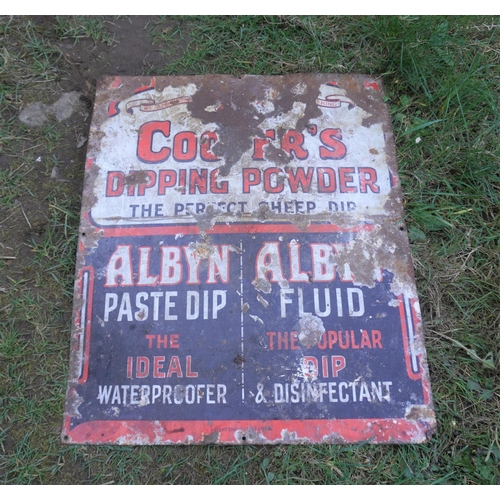 246 - Enamel sign- Dipping Powder