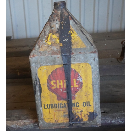 247 - 5 Gallon Shell oil can