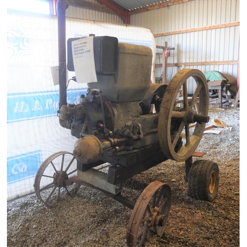 251 - Ruston Hornsby single cylinder open crank stationary engine on trolley