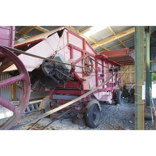 267 - R.G Garvie threshing box, Aberdeen. Working order. Barn stored