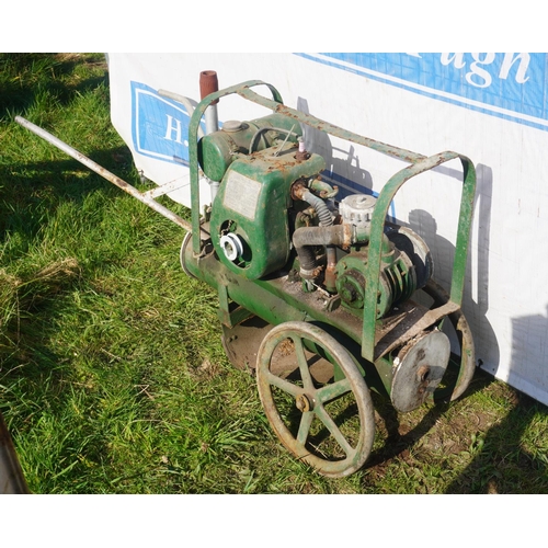 310 - Villiers engine and pump on trolley