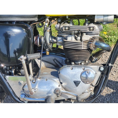 788 - Triumph TR6 motorcycle. 650cc. 1963. Ceriani forks, TLS brake, top end rebuild with new STD pistons ... 