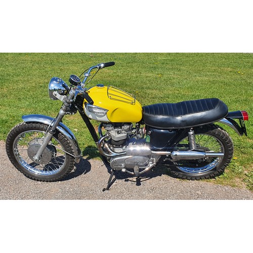 788 - Triumph TR6 motorcycle. 650cc. 1963. Ceriani forks, TLS brake, top end rebuild with new STD pistons ... 