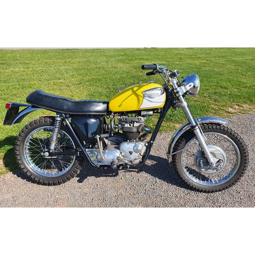 788 - Triumph TR6 motorcycle. 650cc. 1963. Ceriani forks, TLS brake, top end rebuild with new STD pistons ... 