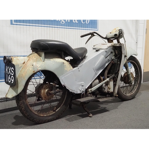 710 - Velocette LE motorcycle. 192cc. 1952. Reg. KXS 169. V5