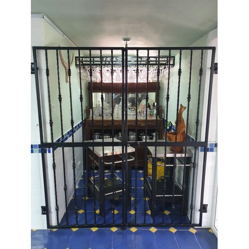 156 - Pair of wrought iron gates 35