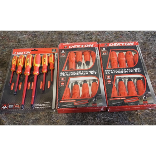 734 - 3- Sets of screwdrivers