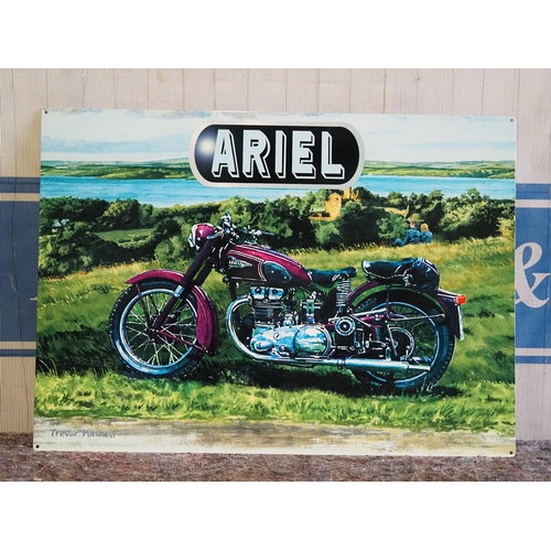 755 - Tin sign- Ariel 28x20