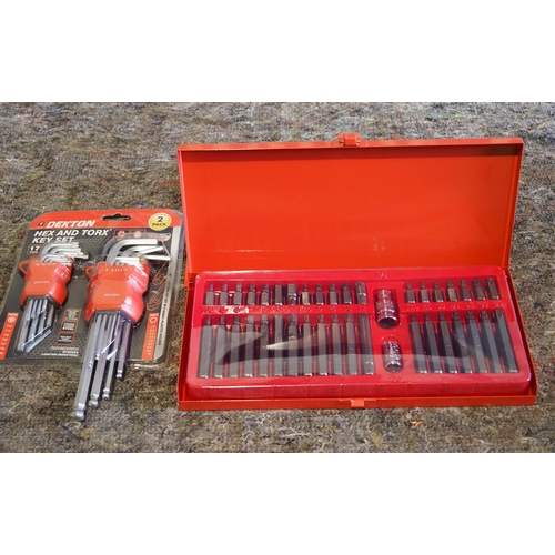 774 - 40pc Bit set and hex keys