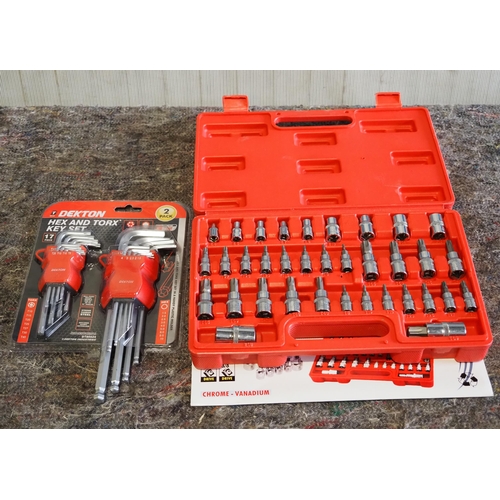 792 - 35pc Socket set and set of hex keys