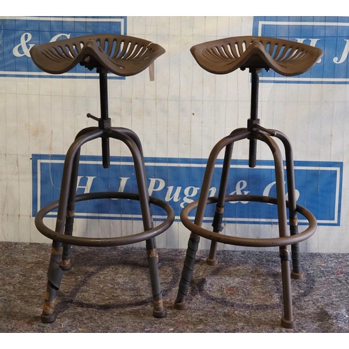 794 - 2- Tractor seat stools