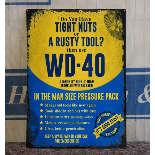 803 - Tin sign- WD-40 28x20