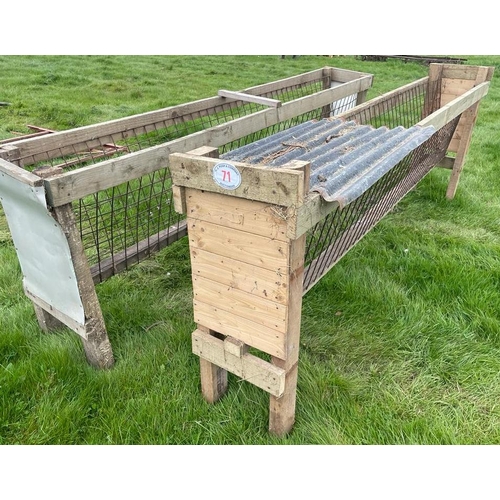 71 - 2 Sheep hay racks