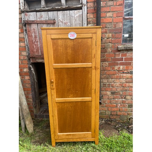 290 - Oak single wardrobe