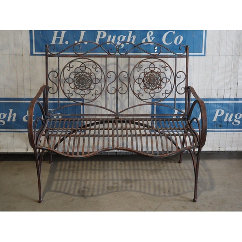 704 - Metal bench 43