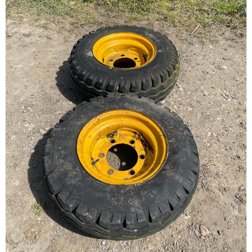 148 - Pair of wheels and tyres 10-75-15.3