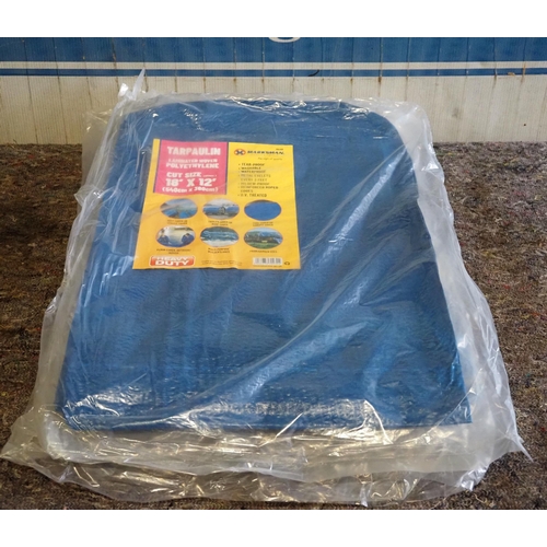 754B - 3- 18x12ft Tarpaulins