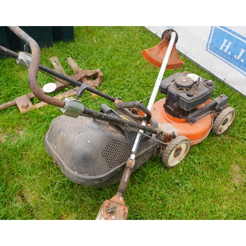 256 - Mower and strimmer