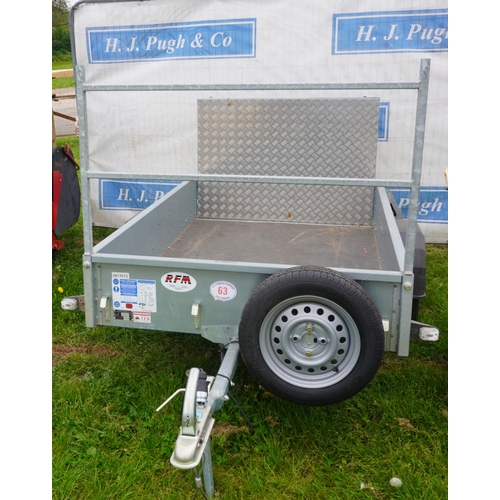 63 - Ifor Williams P6E single axle trailer