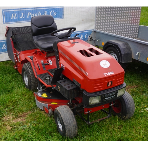 64 - Westwood T1600 ride-on mower, runner