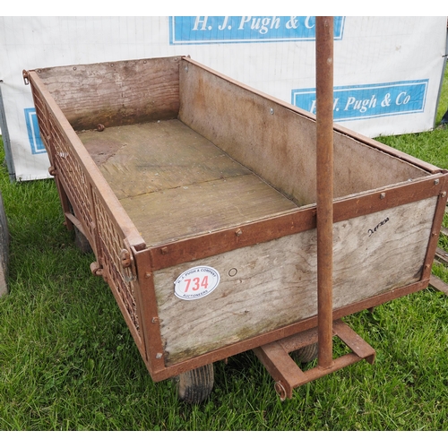 734 - 4 Wheel garden trolley