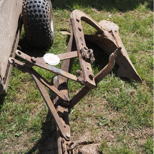 1482 - Ferguson single furrow plough. Badged