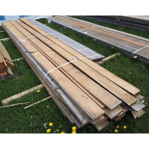 861 - Cedar planks -4 mixed 4.8M average