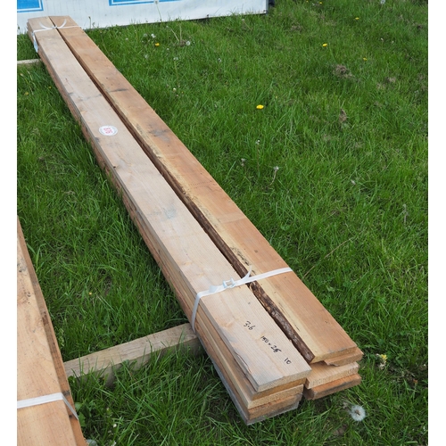 876 - Larch boards 3.6M x150x25 -10