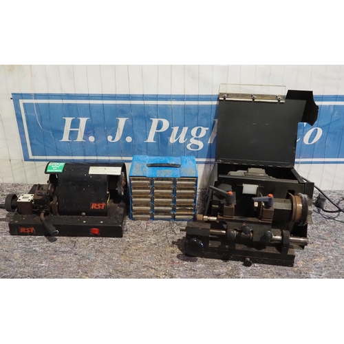 762L - 2- Key cutting machines and assorted letter punches