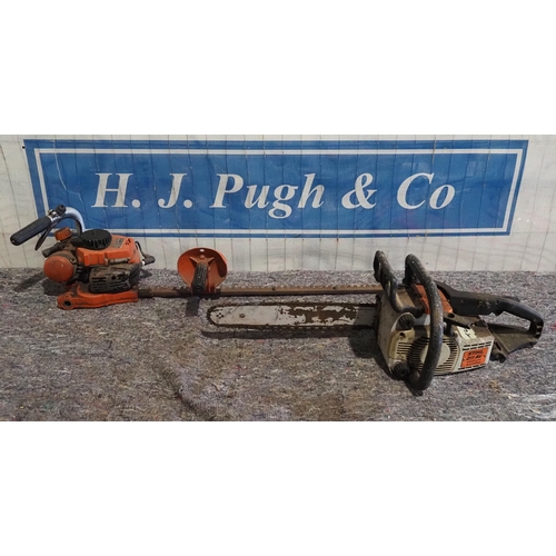 763 - Stihl O11 chainsaw and petrol hedgecutter