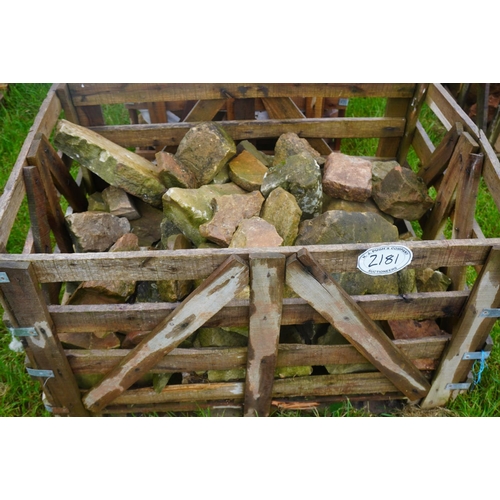 2181 - Pallet of rockery stone