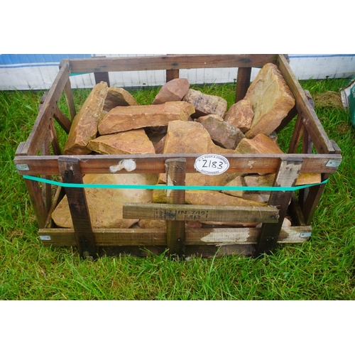 2183 - Pallet of rockery stone