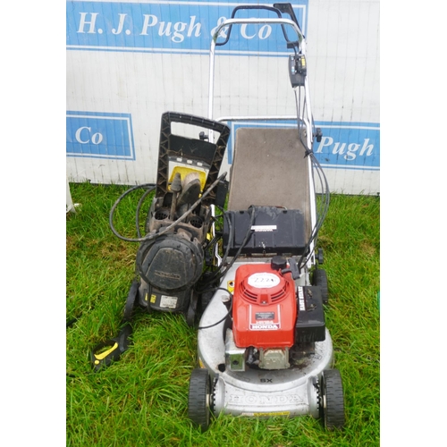 2224 - Honda mower and pressure washer