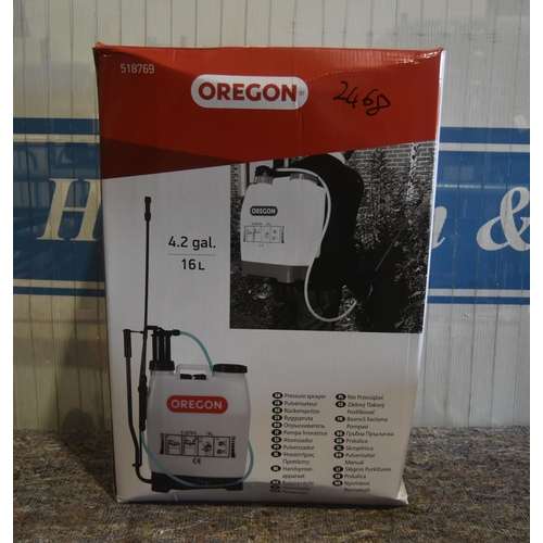 2536 - Oregon 16L knapsack sprayer