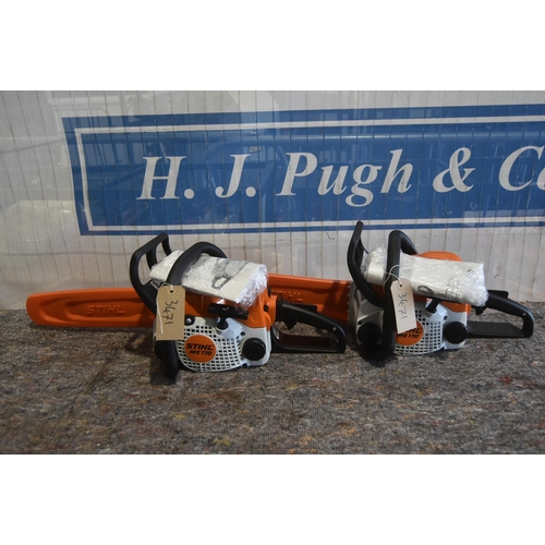 2539 - Stihl MS170 chainsaws, new -2