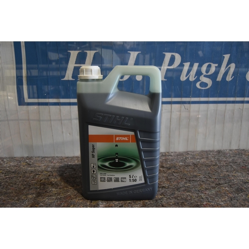 2583 - 5l Bottle of Stihl HP super 1:50 2 stroke oil