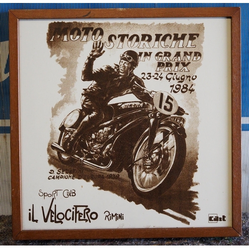 247 - Framed tile - Moto Storiche Grand Prix