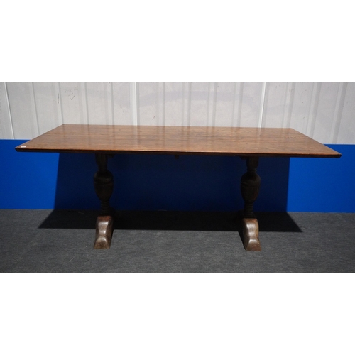 213 - Oak confectionery table 72x29.5